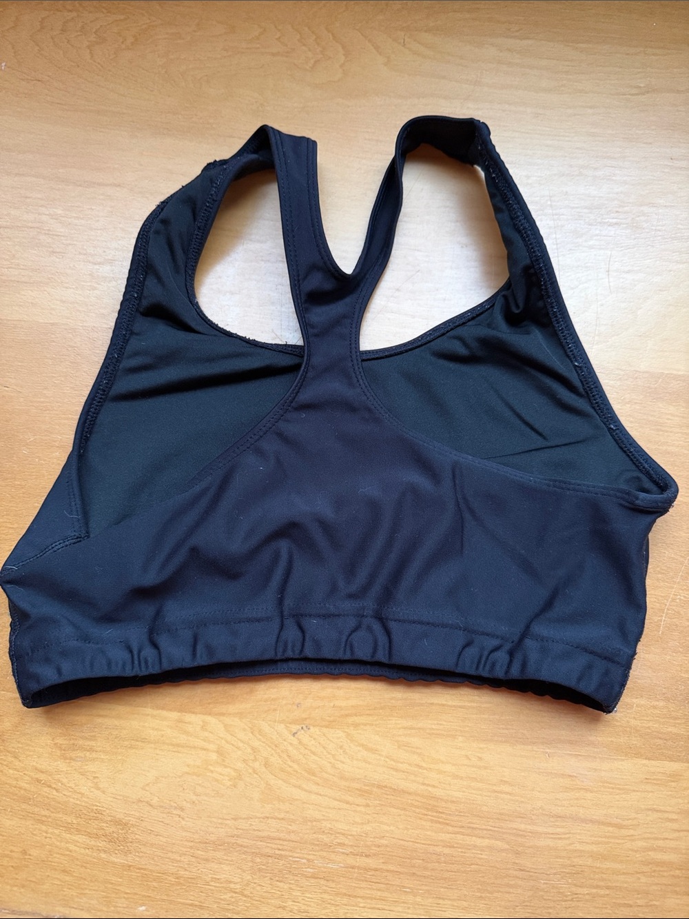 Black Rhinestone Racerback Sports Bra - Picture 2 of 3